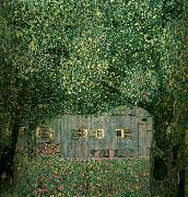 Gustav Klimt bondgard i ovre osterrike oil painting on canvas